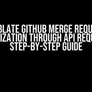 Weblate GitHub Merge Request Initialization through API Request: A Step-by-Step Guide